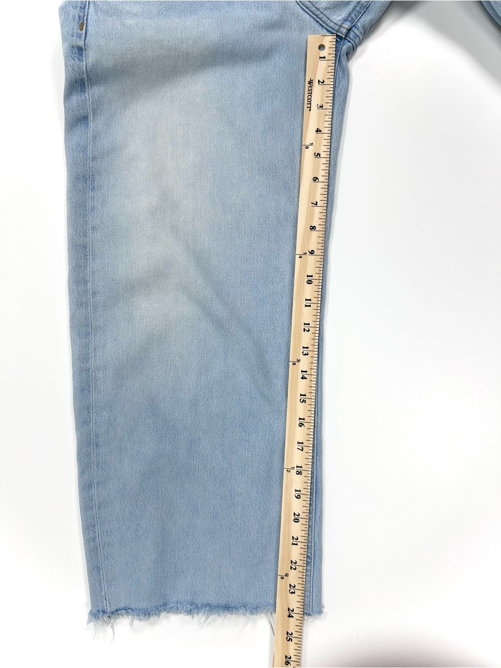 Citizens of Humanity Ayla Wide Leg Crop Jean Women’s 26 Light Blue Wash - Picture 14 of 14